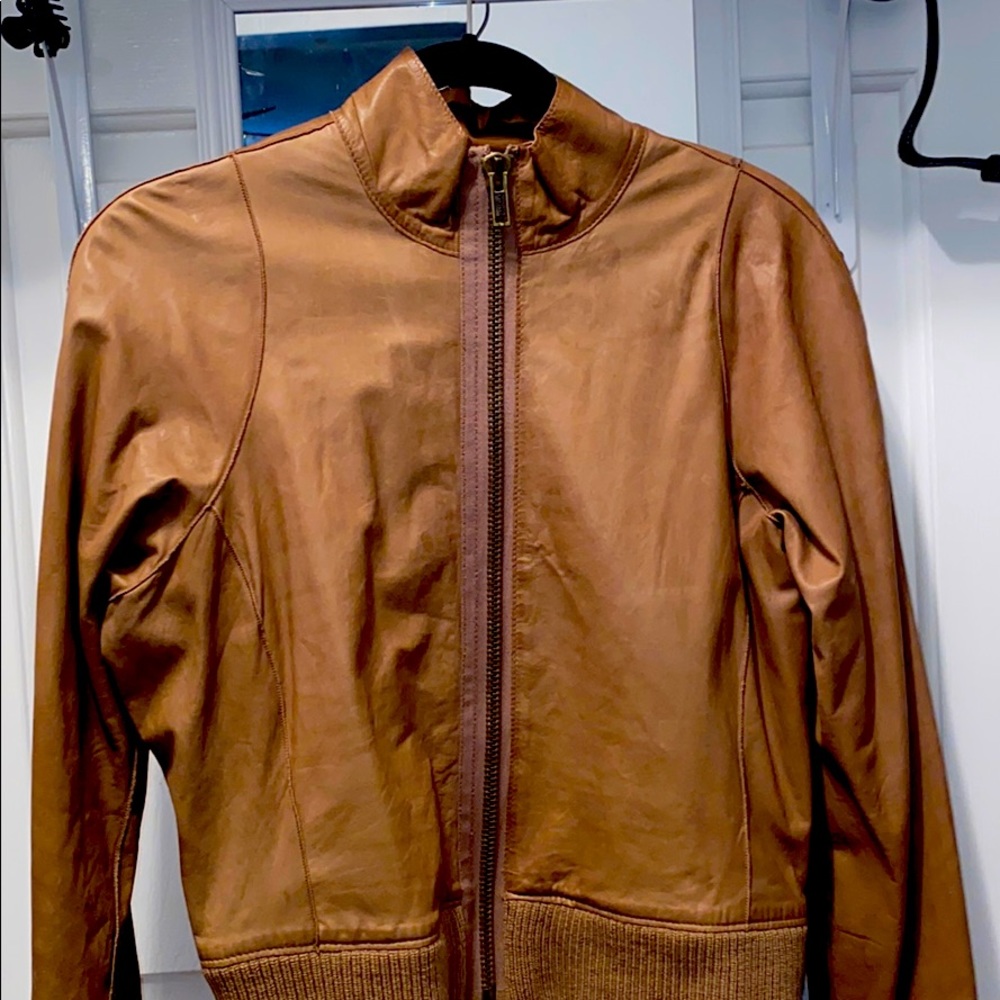 GENERRA brown leather jacket